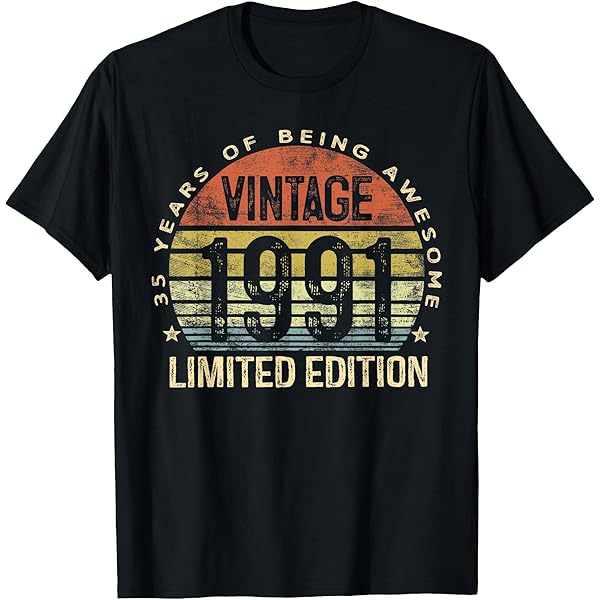 Amazon.com: Vintage Est 1991 Limited Edition Classic 1991 Men and